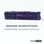 Подушка Homescapes темно-синий, 40/40/8 см - фото 4