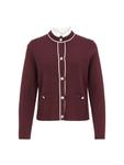 Вязаный кардиган zero, Wine red - фото