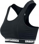 Бюстье Urban Classics Ladies Logo Bra, черный - фото 3