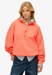 Толстовка Superdry & Co STUDIOS HALF ZIP, Fluro Coral/Coral - фото