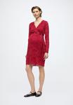 Платье MAMALICIOUS MLMIVANA TESS DRESS, Karanda Red/Dark Red - фото