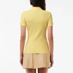 LACOSTE Женская поло светло-желтый - фото 4