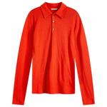 Шерстяное поло amunzen Auralee, красный - фото