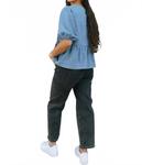 Черные панельные брюки с эффектом стрейч MIOU MUSE - фото 3