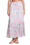 Дагни Миди юбка в розовом принте Saltwater Luxe - фото 3