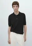 Рубашка поло Massimo Dutti, Black - фото