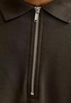 Поло New Look QUARTER ZIP POLO, Dark Brown - фото 4