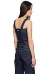 Синий корсетный джинсовый топ Off-White - фото 3