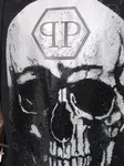 Футболка с декором Skull Philipp Plein, черный - фото 6