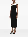 Платье миди на одно плечо Roland Mouret, черный - фото 3