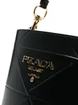 Сумка-ведро Symbole Prada, черный - фото 4