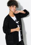 Кардиган MIAMODA LANGARM MIT VOLANT, Black - фото 4