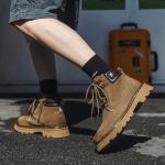 Мужские ботинки Cahhrrn X Martin Boot Men Beige Weishibangwei - фото 7