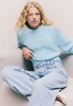 Джемпер Next BLEND CABLE KNIT CREW NECK, Light Blue - фото 5