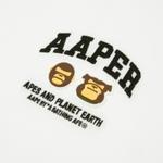 Футболка с принтом логотипа A Bathing APE Aape, белый - фото 8