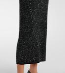 Платье макси Berlina с пайетками Max Mara, Argento Nero - фото 5