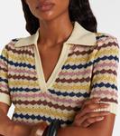 Хлопковый поло-свитер Zimmermann, Multi Stripe - фото 4