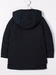 Woolrich Kids пуховик с капюшоном и логотипом, синий - фото 2