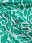 Хлопковая рубашка с принтом в виде листьев White Stuff, Teal/Multi - фото 6