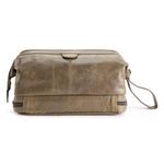 Кожаная косметичка AmeriLeather AmeriLeather, коричневый - фото