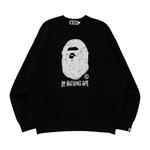Свитер BAPE Hand Draw Ape Head Crewneck, Black - фото