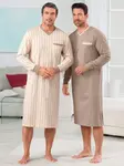 Ночная рубашка Kings Club "Ночные рубашки", цвет Braun + Beige-Bedruckt - фото