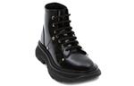 Кроссовки leather tread ankle boots 'black' Alexander Mcqueen, черный - фото 3