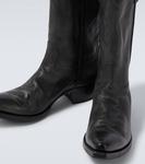 Кожаные ковбойские сапоги Prada, Nero - фото 3