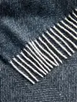 Плед John Lewis Herringbone Shetland Lambswool, темно-синий - фото 3