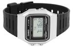 Часы CASIO Waterproof Unisex Mens Black/Silver Digital, черный - фото 2