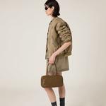 Красивая кожаная сумочка Miu Miu, коричневый - фото 2