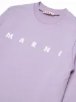 Свитер с логотипом Marni Kids, фиолетовый - фото 3