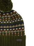 Шапка бини Marlow с узором Barbour, зеленый - фото 2