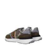 Спортивные кроссовки из зеленой ткани Philippe Model, зеленый - фото 4