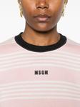 Футболка в полоску MSGM, розовый - фото 5
