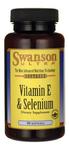 Swanson, БАД Витамин Е + Селен, 90 капсул - фото