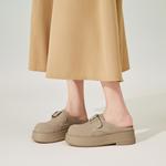 Закрытые тапочки для женщин EBLAN, серый - фото 9