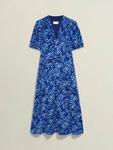 Платье Petite Sidonie с размытым цветочным принтом Hobbs, Blue/Multi - фото 4