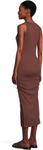 Платье Michael Stars Wren Ruched Midi, Espresso - фото 3