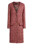 Твидовое пальто ETRO, красный - фото