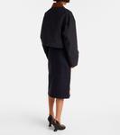 Укороченная куртка из твила Plan C, черный - фото 3