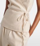 Льняной топ Campbell Simkhai, Sand Multi - фото 5