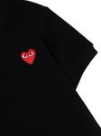 Comme Des Garçons Play рубашка поло с вышивкой, черный - фото 3