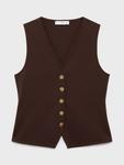 Жилет с пуговицами салве на талии Mango, Brown - фото 3