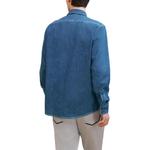 Рубашка мужская стирать индиго Hermes, индиго - фото 2