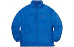 Куртка reversible puffy jacket 'blue gold' Supreme, синий - фото 2