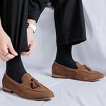 Коричневые лоферы мужские LUOMAIKE, черные - фото 10