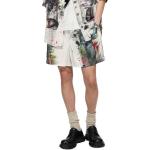 Шорты с эффектом брызг краски Acne Studios, мультиколор - фото 2