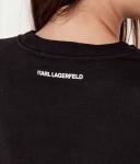 Свитер иконка сезонный логотип Regular fit Karl Lagerfeld, черный - фото 4