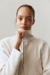 Свитер с застежкой-молнией H&M, бежевый - фото 2